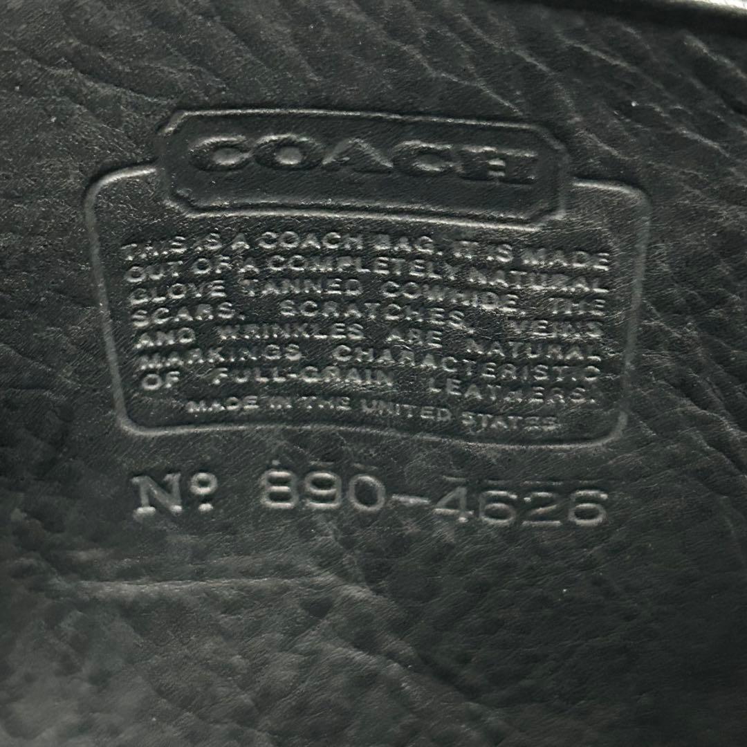 【美品✨希少/ターンロック】オールドコーチ　ブラック　レザー　フラップ　男女兼用