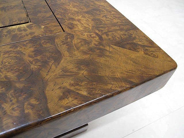 希少品 花梨瘤材総玉杢長火鉢　関西長火鉢　座敷火鉢　時代火鉢　希少杢　孔雀杢