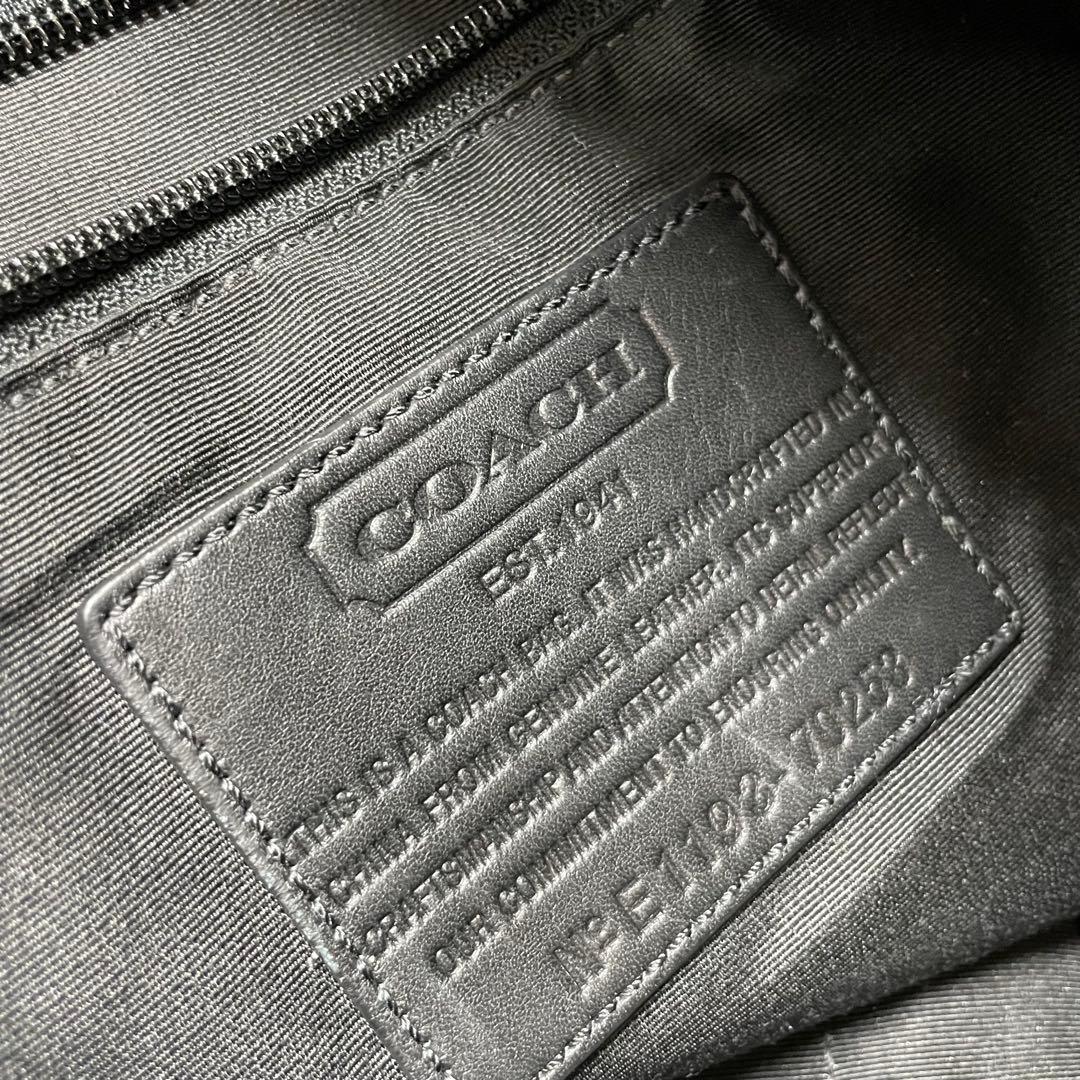 乙*信様 COACH ブラック ビジネスバッグ