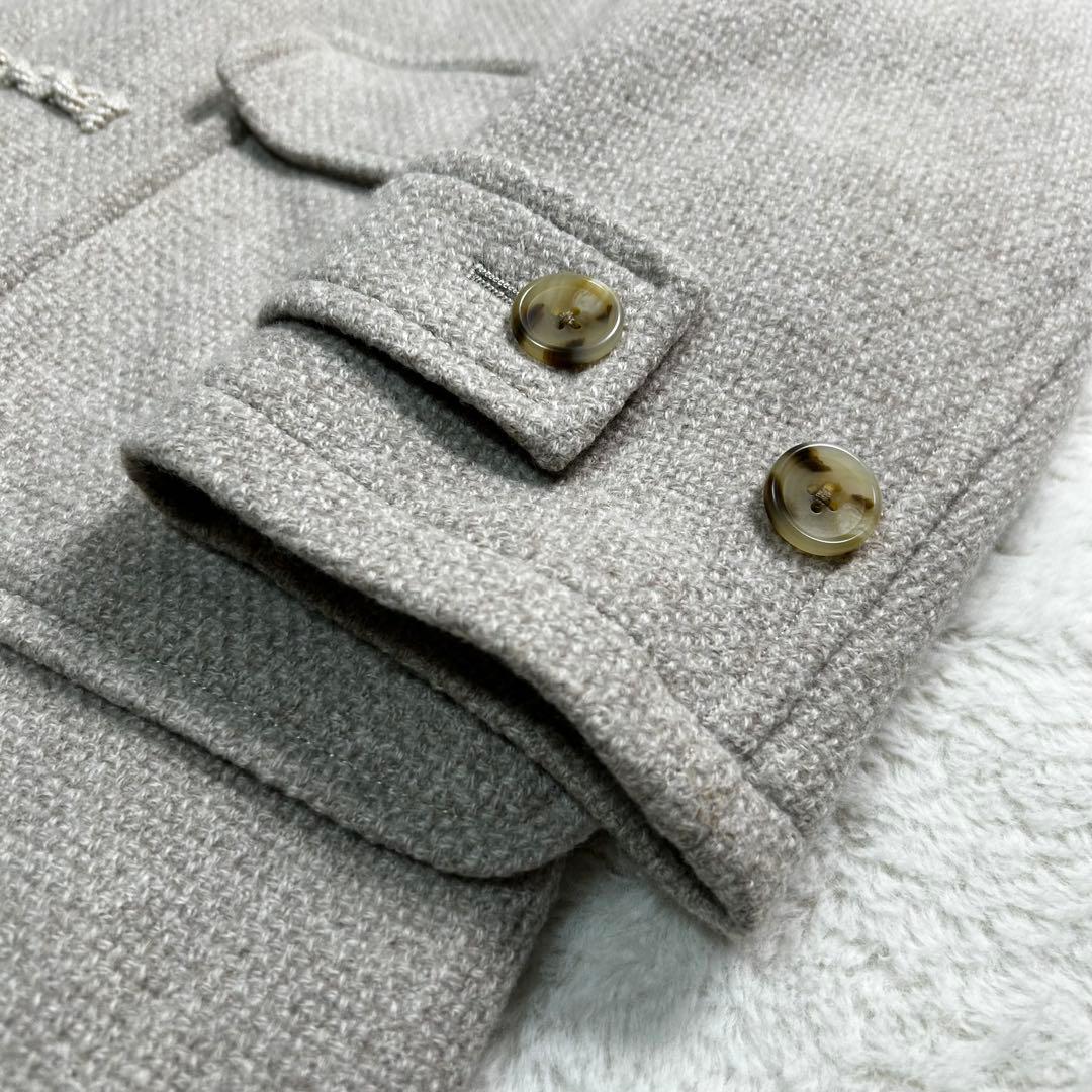 高級✨MEN'S BIGI ダッフルコート　ウール100% 04 オフホワイト