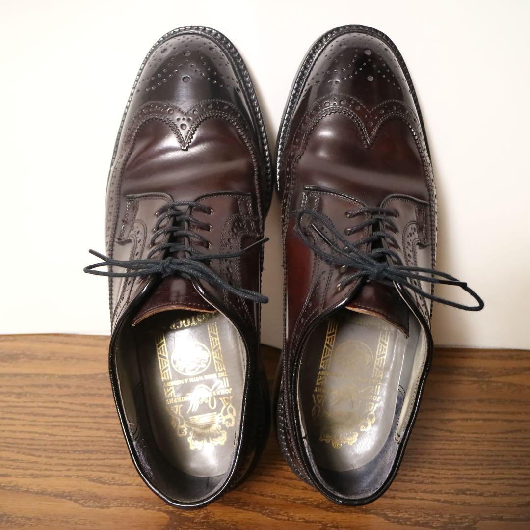 【超美品】 コードバン ジョンストンマーフィー 24.5 日本製 チヨダ 革靴
