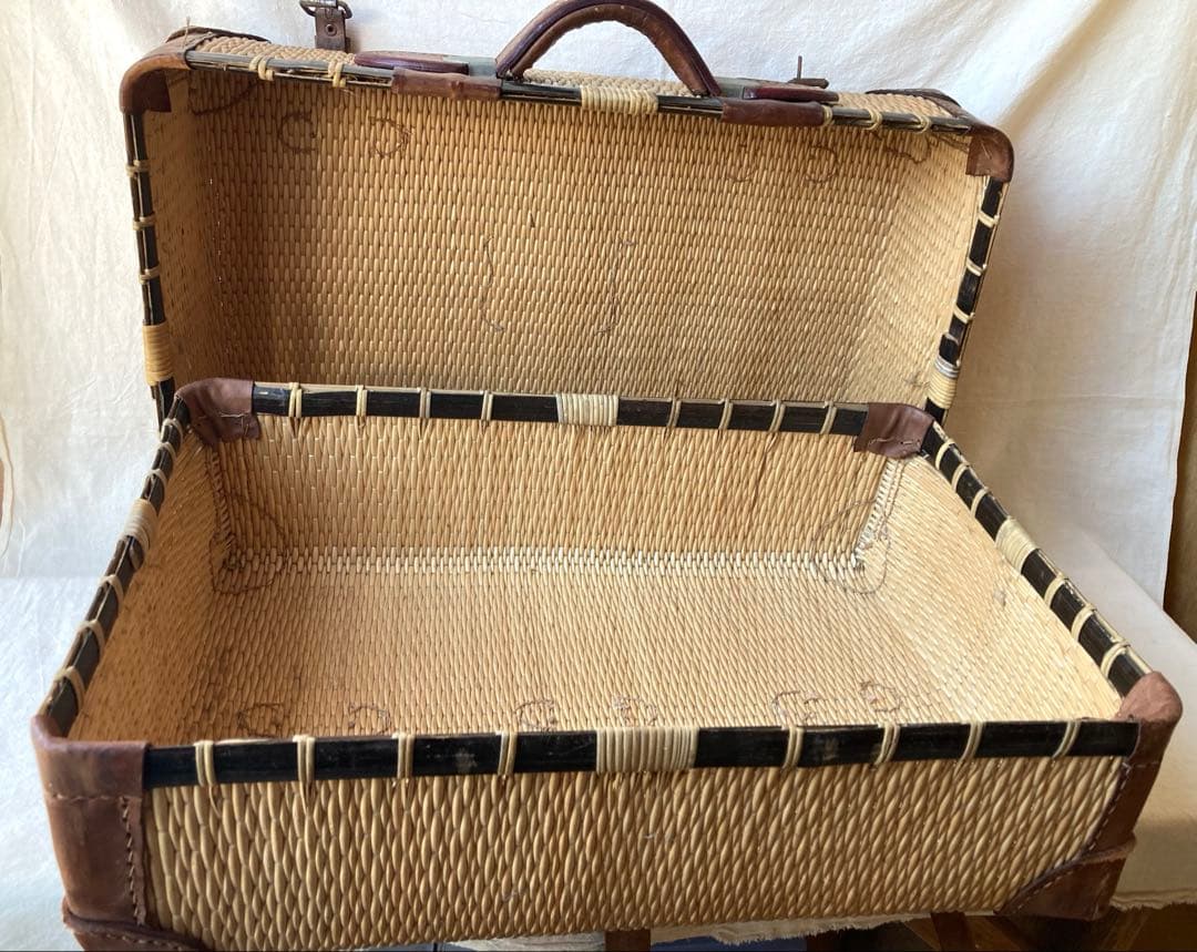 古道具　ピクニックバスケット　行李