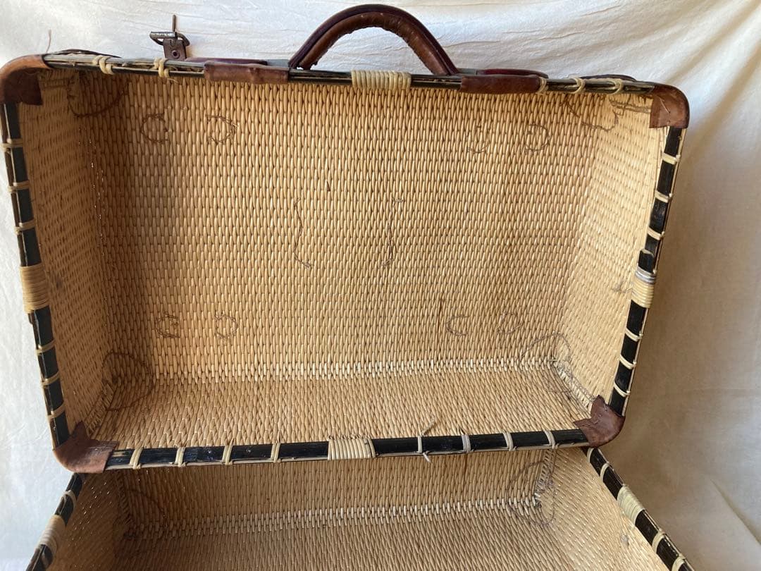古道具　ピクニックバスケット　行李