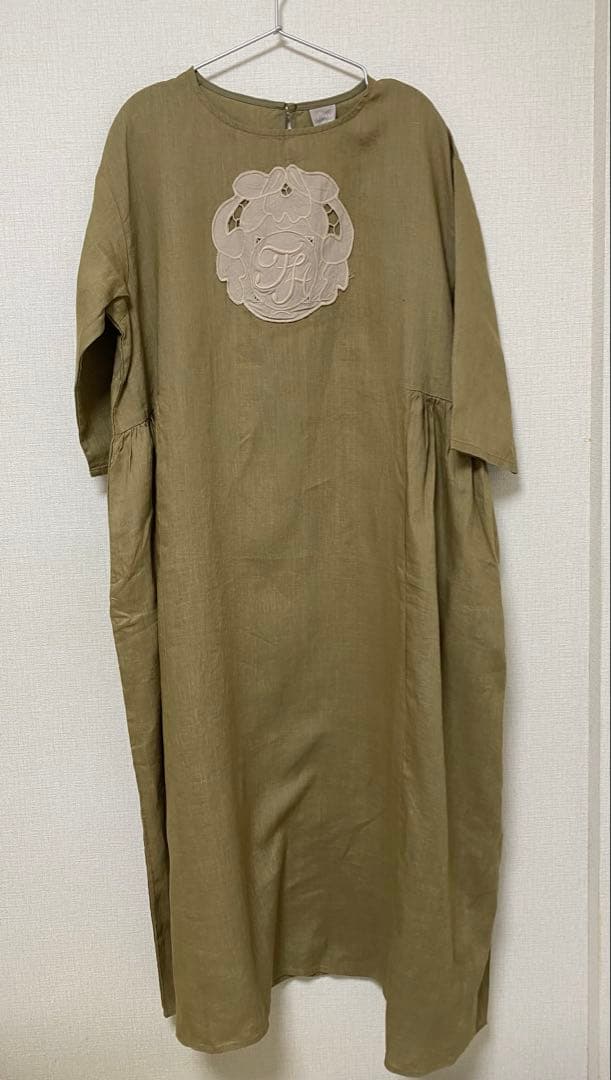 【タグ付き・未使用品】ツハルバイサマンサモスモス モノグラム刺繍パーツワンピース