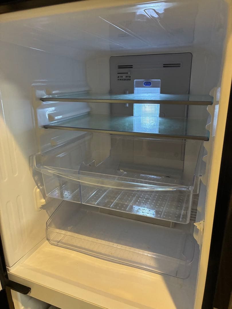 SHARP 2ドア冷蔵庫 ブラック