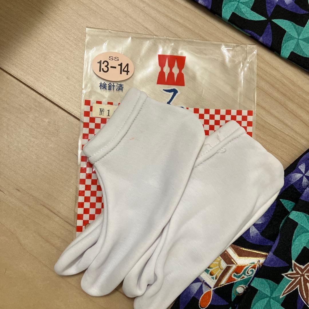 七五三 着物セット1歳 2歳　3歳　男の子　小柄　被布　簡単着付け　正月　年賀状