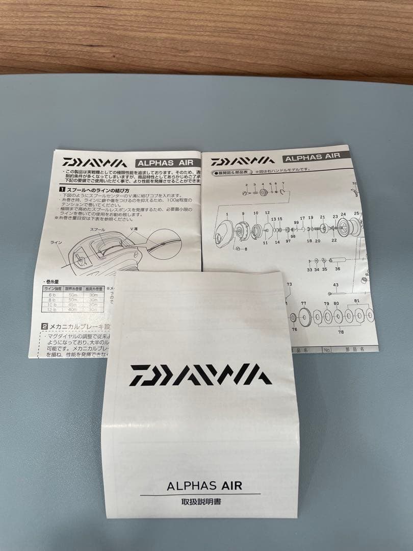 Daiwa ALPHAS AIR 7.2L ベイトリール 中古