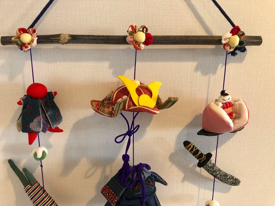 端午の節句の壁掛け⑤　吊るし飾り　吊るし雛