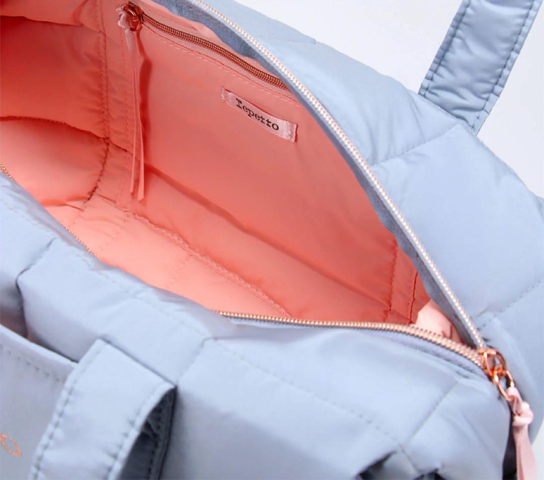 Repetto ライトブルー ダッフルバッグ Mサイズ　Petit Rat