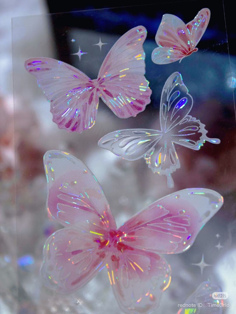 时间格子《虹息之羽》海外マスキングテープ　マステ 【2386】