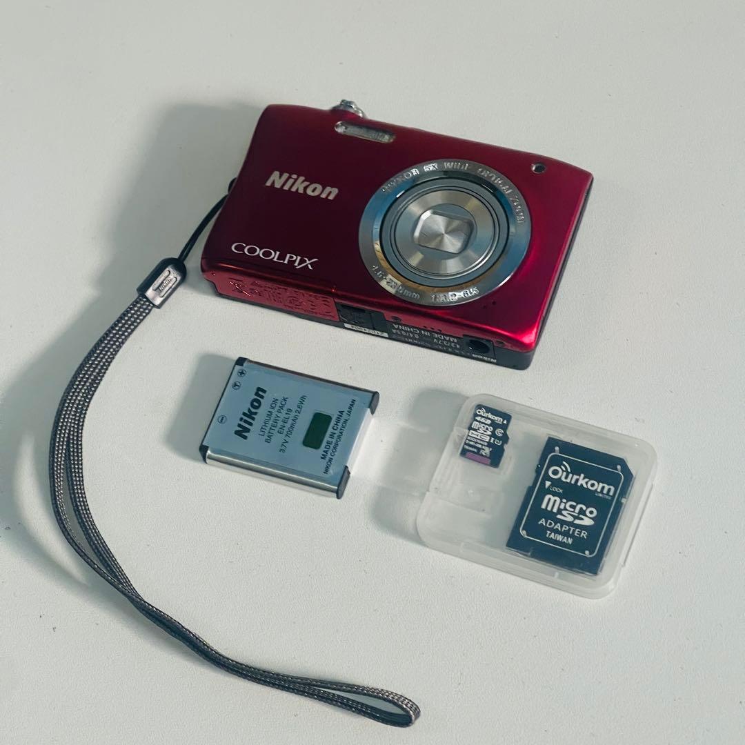 Nikon COOLPIX S2900 レッド動作確認済み