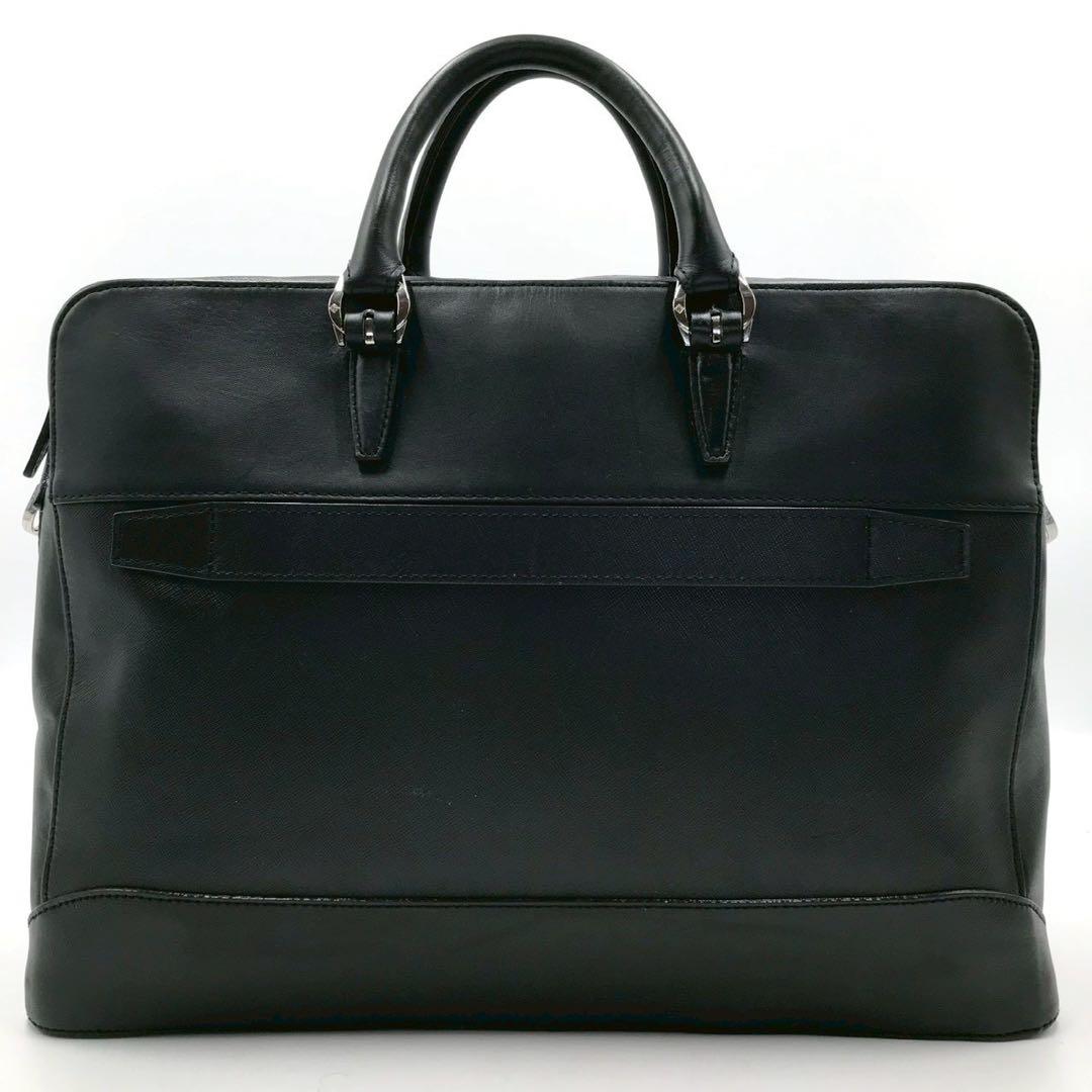 美品✨ウルティマトーキョー ビジネスバッグ レザー チャーム ブラック A4収納