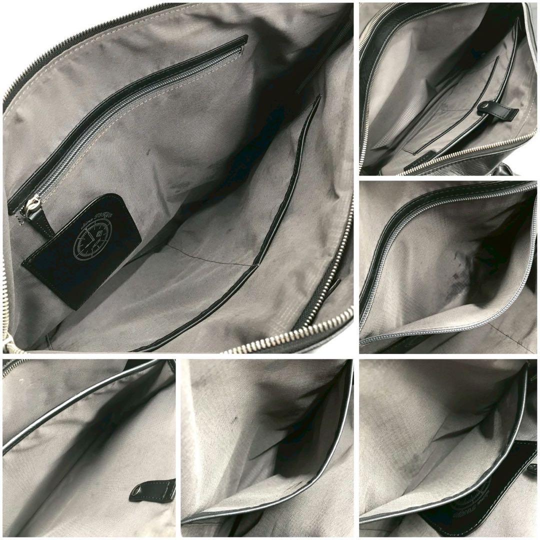 美品✨ウルティマトーキョー ビジネスバッグ レザー チャーム ブラック A4収納