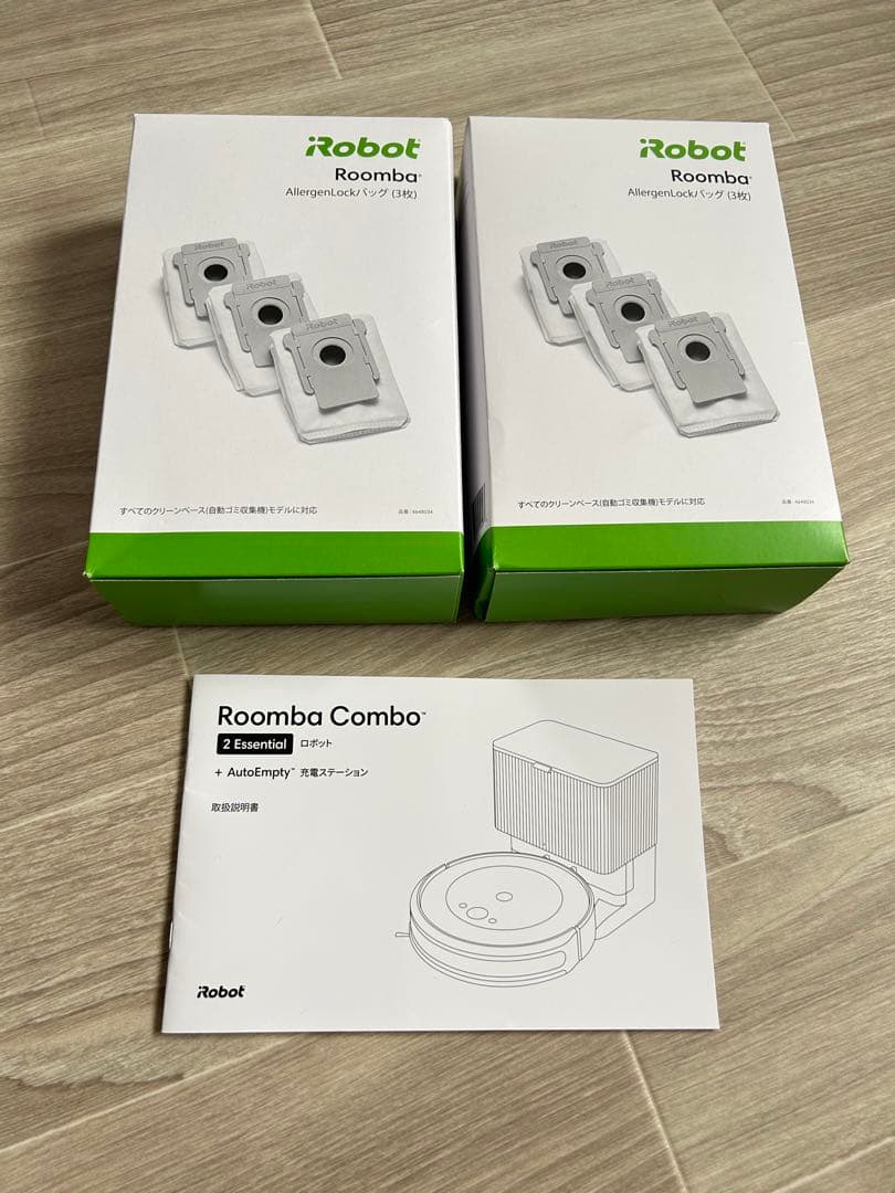 【紙パック5枚付】ルンバ コンボ2 Essential ホワイトY051260