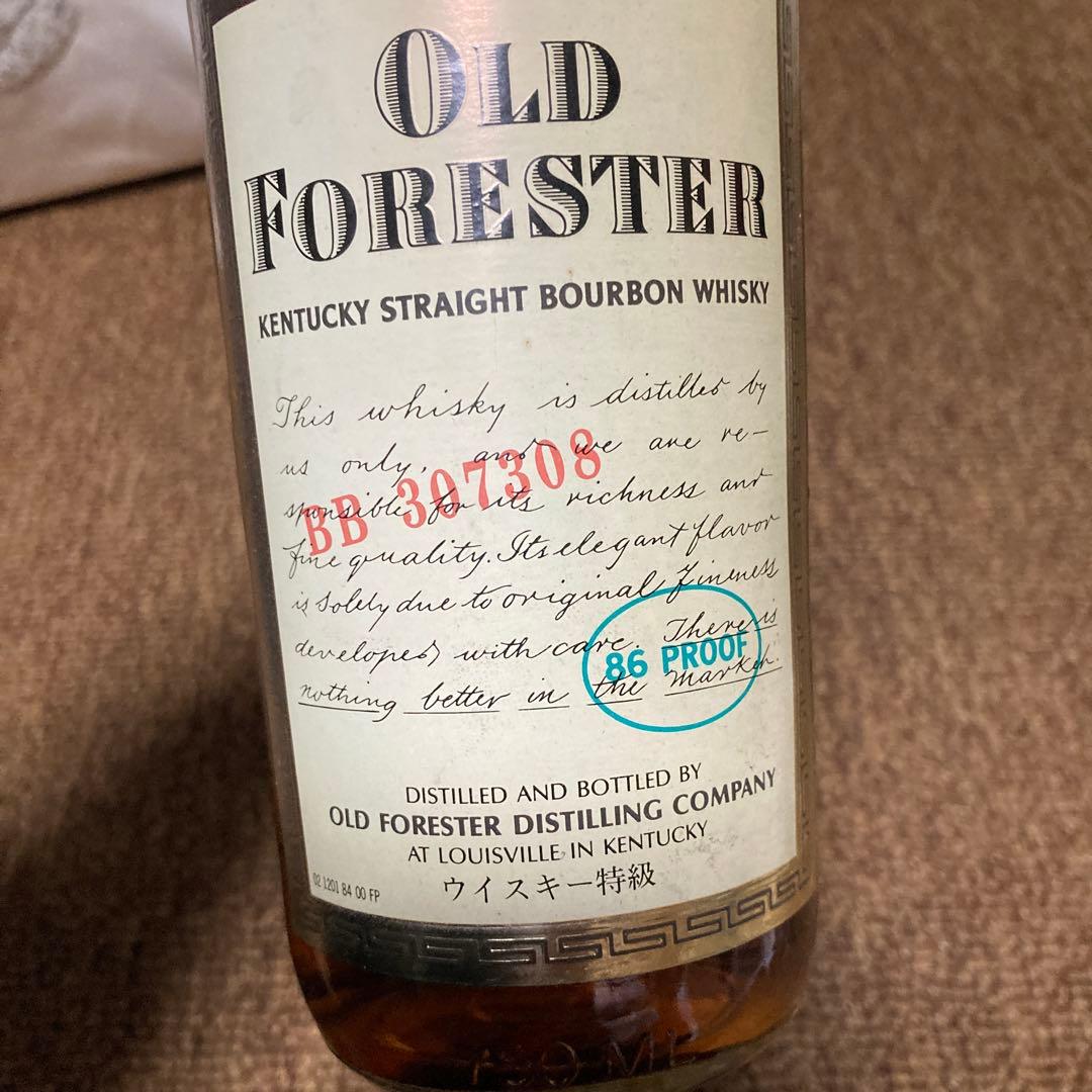 値下げ　オールドフォレスター　特級　サントリー瓶詰め