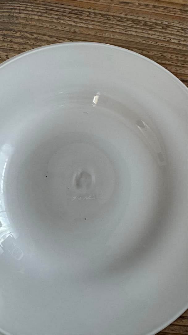 黒川登紀子 ガラスプレート 乳白色 2枚セット