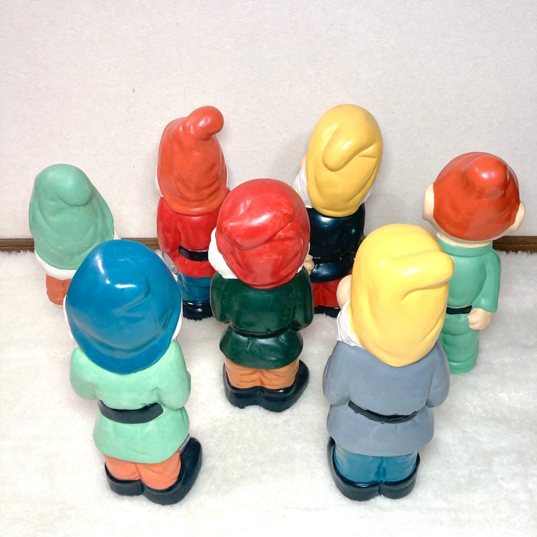 【高さ45cm✨】イルミ 七人の小人 オブジェ 陶器製 置物 7体セット 7人