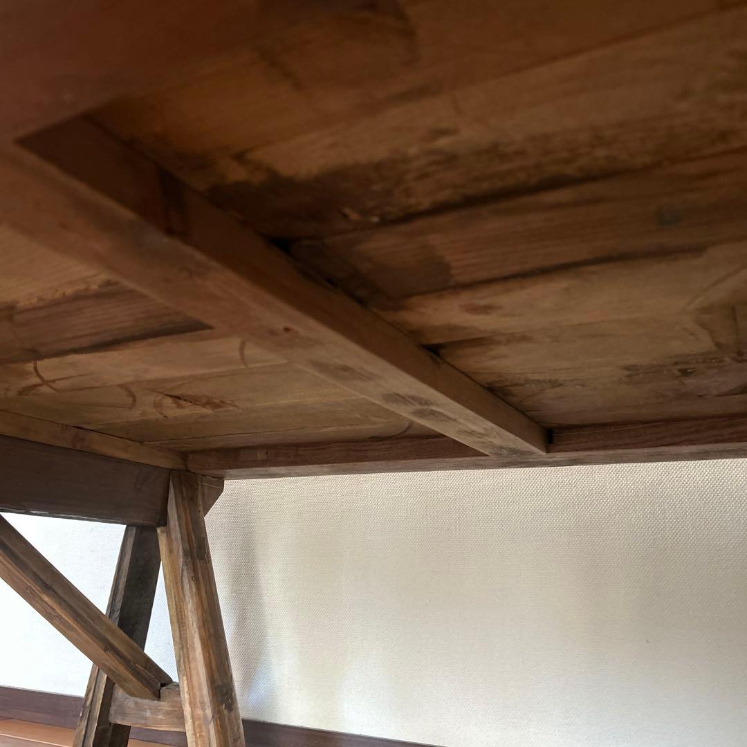 ローテーブル センターテーブル アンティーク風 木目 木 ヴィンテージ風 カフェ