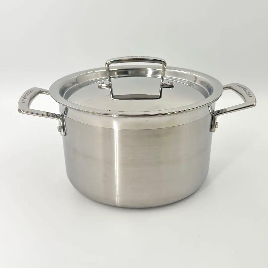 LE CREUSET ルクルーゼ　ステンレス　両手鍋　20cm 4L