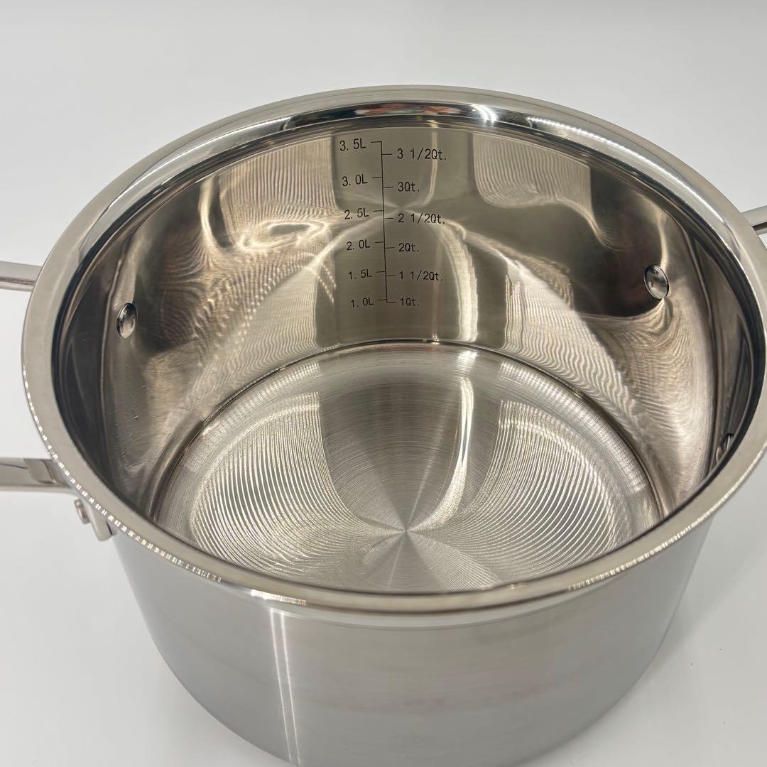 LE CREUSET ルクルーゼ　ステンレス　両手鍋　20cm 4L