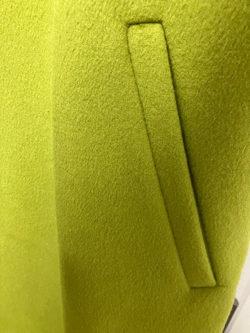 定価47000Spick &span ピスタチオグリーンコートタグ付き高級ウール