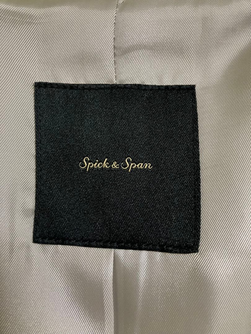 定価47000Spick &span ピスタチオグリーンコートタグ付き高級ウール