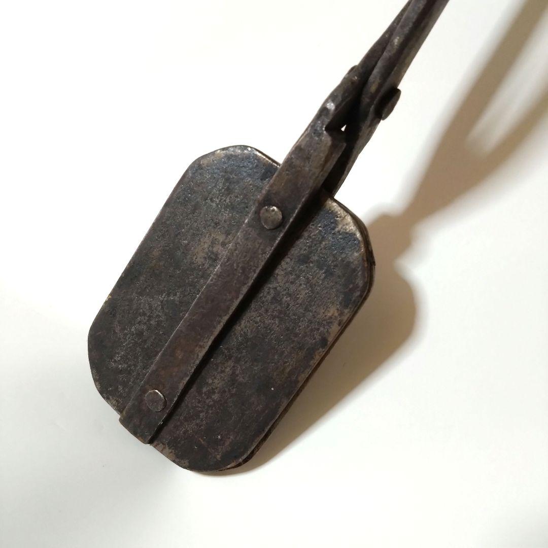 煎餅焼き器　亀　在銘　希少　レトロ　焼き器　菓子器