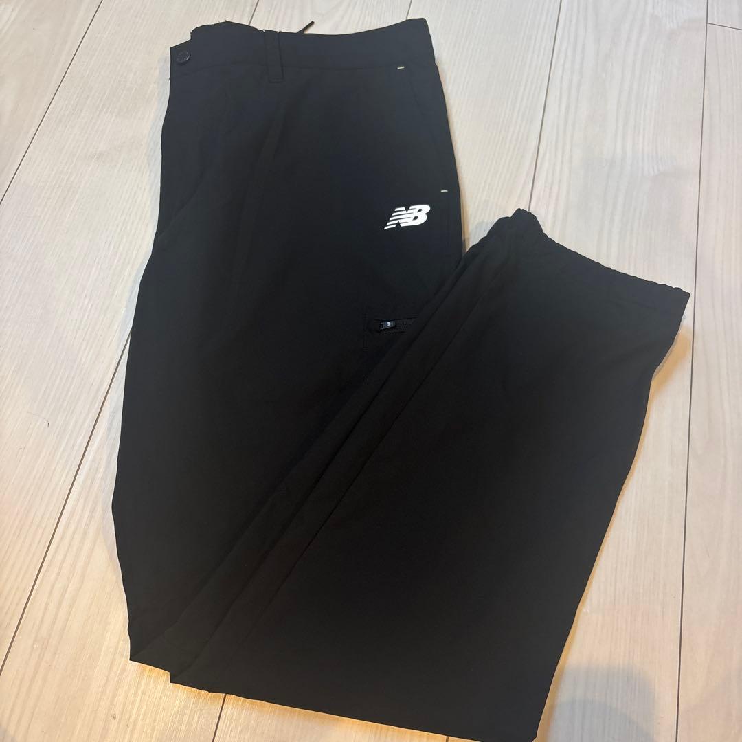 New Balance ブラックパンツ ジッパーポケット付き メンズ 2XL
