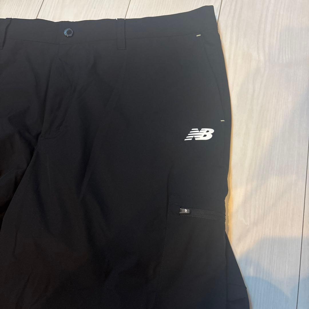 New Balance ブラックパンツ ジッパーポケット付き メンズ 2XL