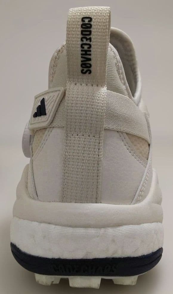 【田36】adidas コードカオス ゴルフシューズ ホワイト/ネイビー