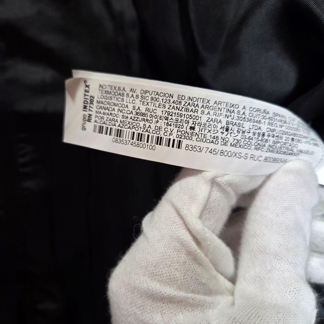 ZARA×MANTECO ウールブレンドオーバーサイズコート Sサイズ ブラック