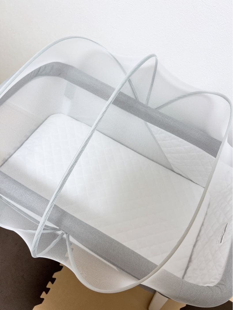 ヤトミ　YATOMI リビングベッド 2in1 折り畳みベビーベッド