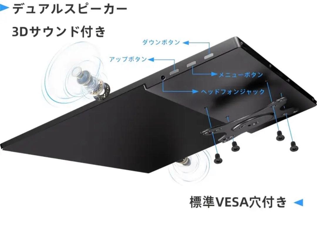 新品未使用Ingknok 18.5インチモバイルモニターFHDポータブルモニター