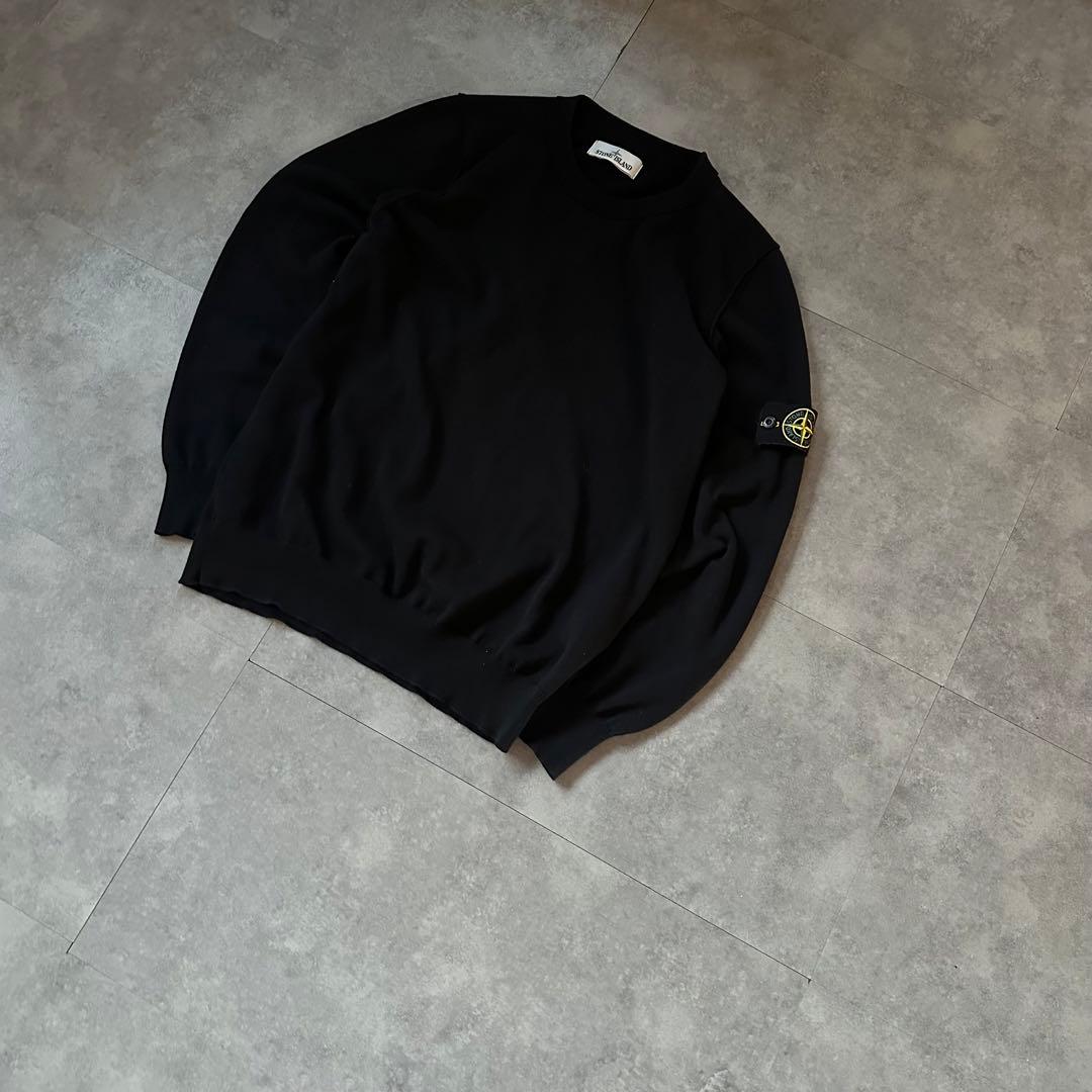 【着用一度のみ❗️】stone  リブニット　セーター　M黒