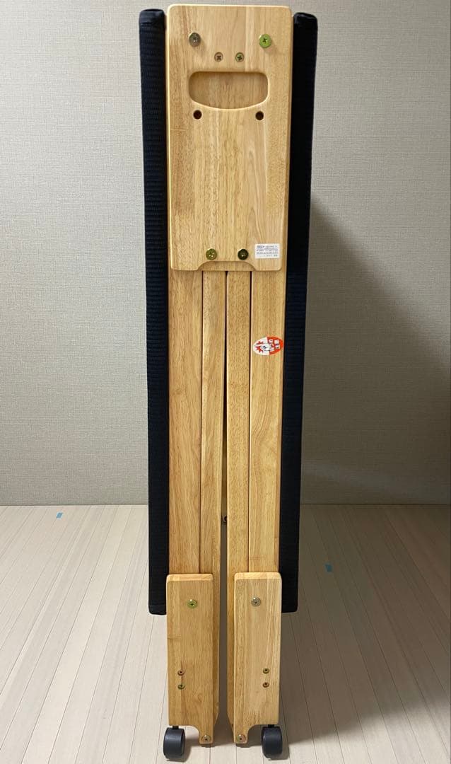 折りたたみ式　畳ベッド　シングル　日本製　中居木工　黒畳