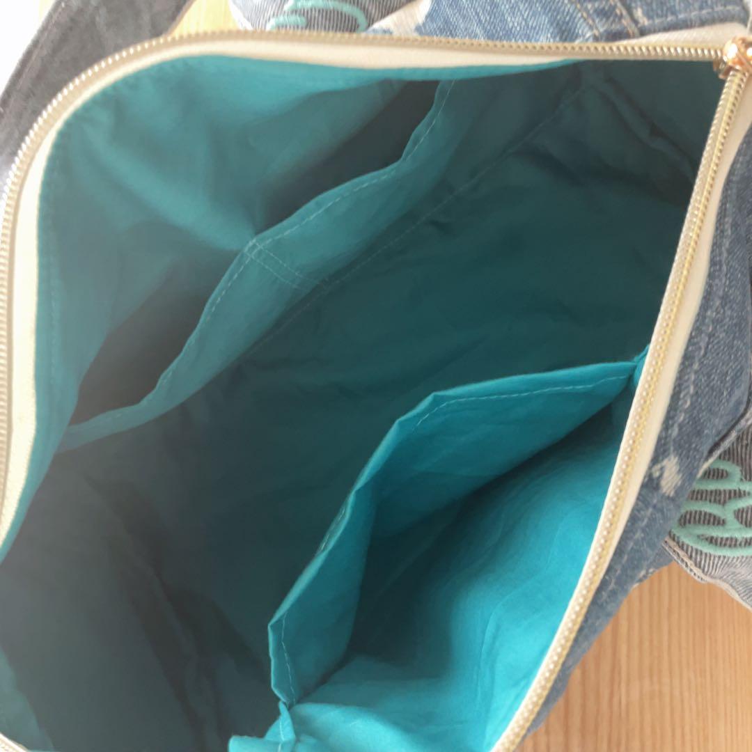 K.121さま専用 デニムリメイク ドラム型バッグ