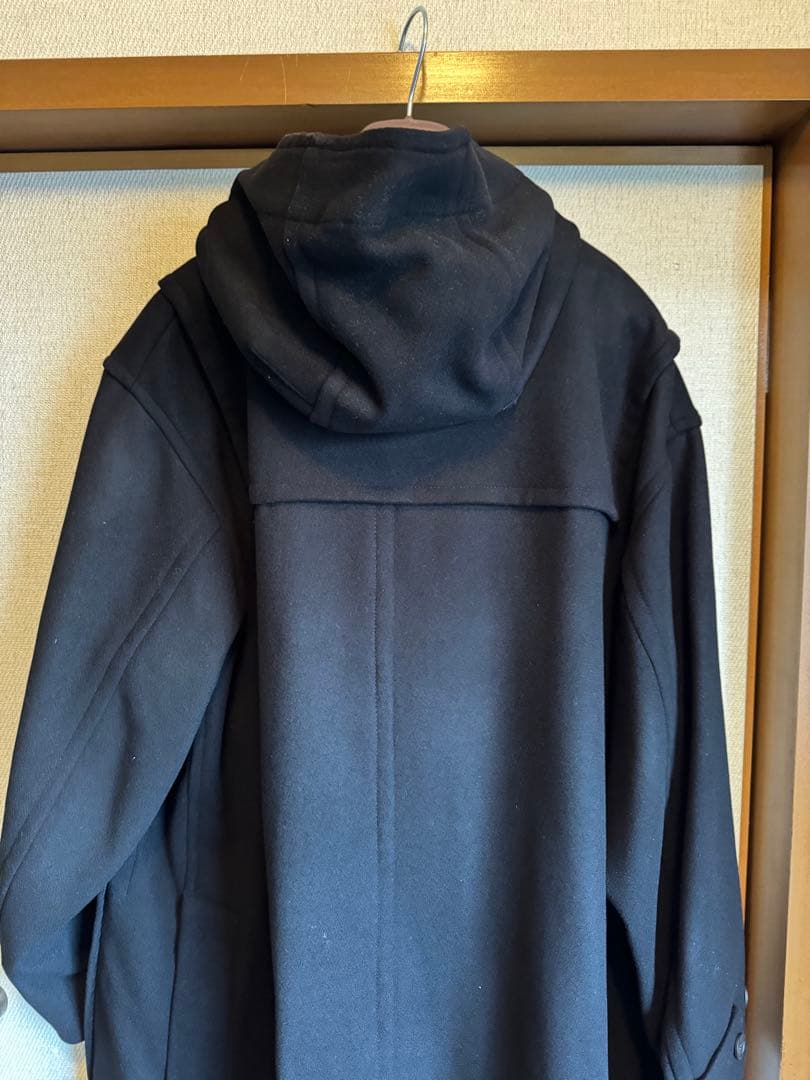 【新品／XXL】ユニクロ ウールオーバーサイズ ダッフルコート ブラック