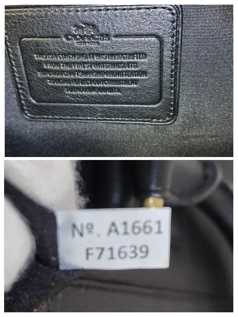 ✨美品✨COACH 近年モデル　ブリーフケース本革2way ブラックF71639