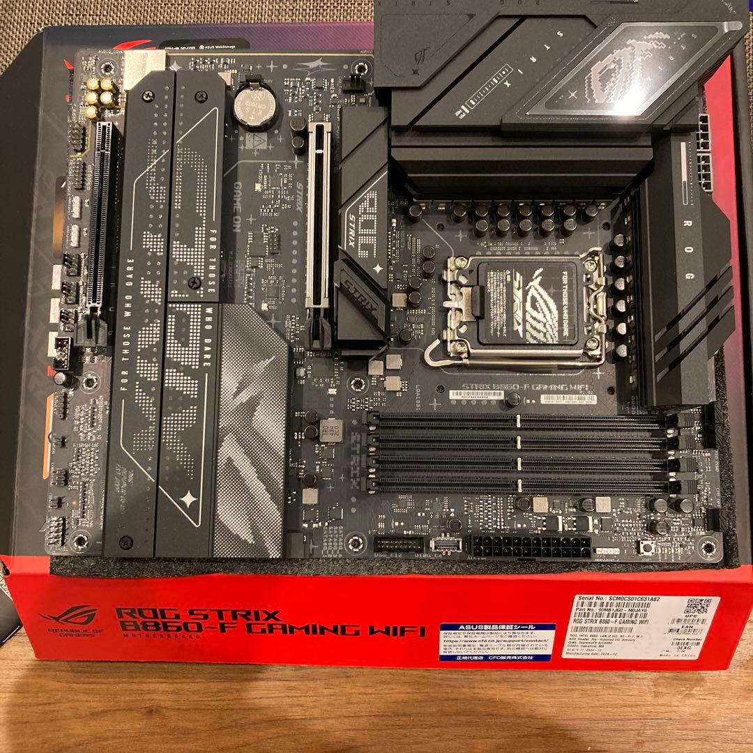 ROG STRIX B860-F GAMING WIFI マザーボード