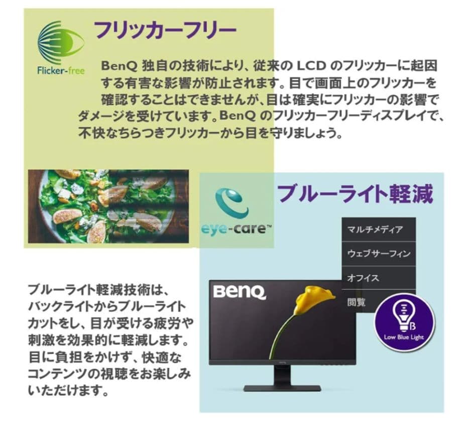 BenQ GW2480 アイケアモニター (23.8インチ