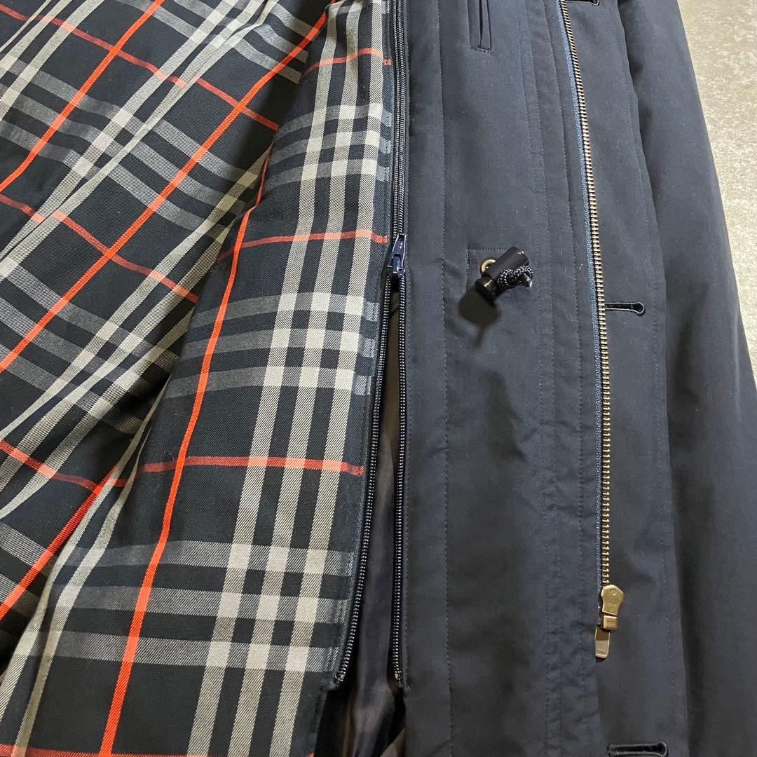 BURBERRY バーバリー モッズコート ダウンライナー ノバチェック 紺