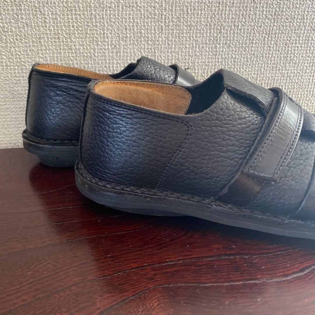 trippen トリッペン 鹿革 ベロクロ ディア レザー 37 黒