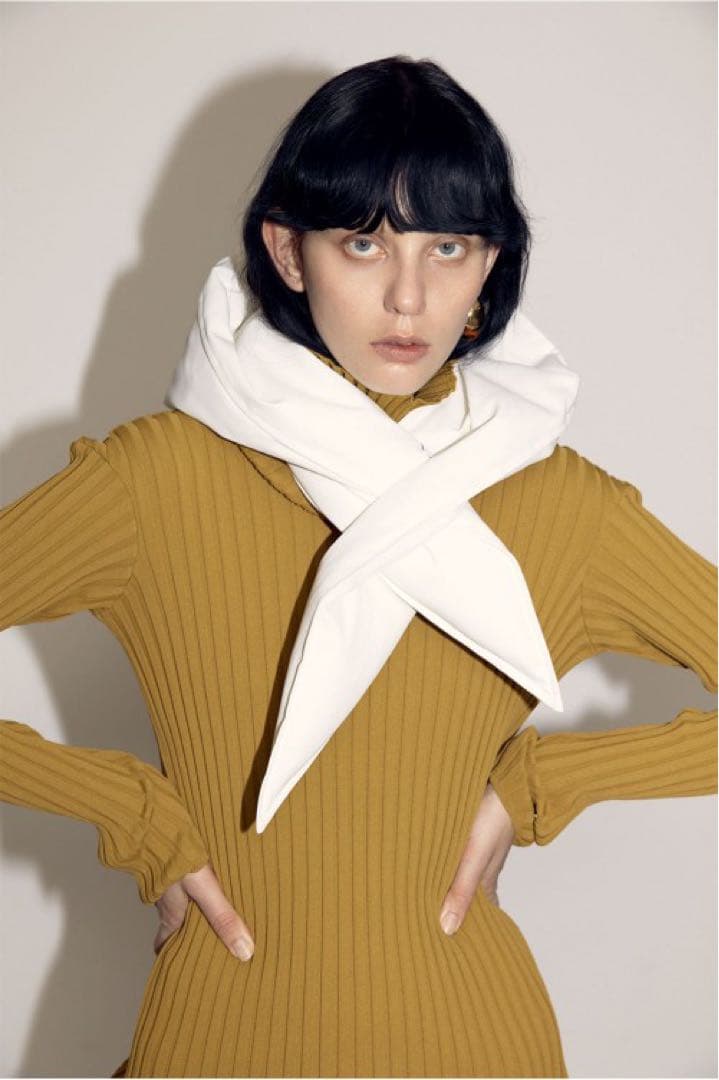 iirot イロットPadded Hoodie white UABY バラクラバ