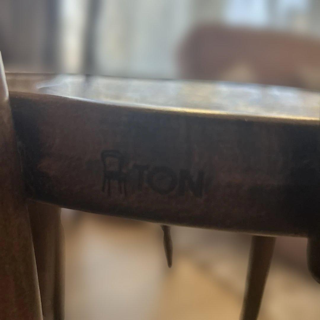 lapin　チェコTON社アンティーク風まげ木ダイニングチェア2脚セット