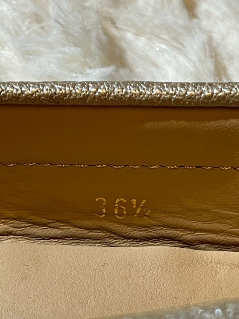 【美品】TOD'Sドライビングシューズ36 1/2(23.5)cmピンクゴールド