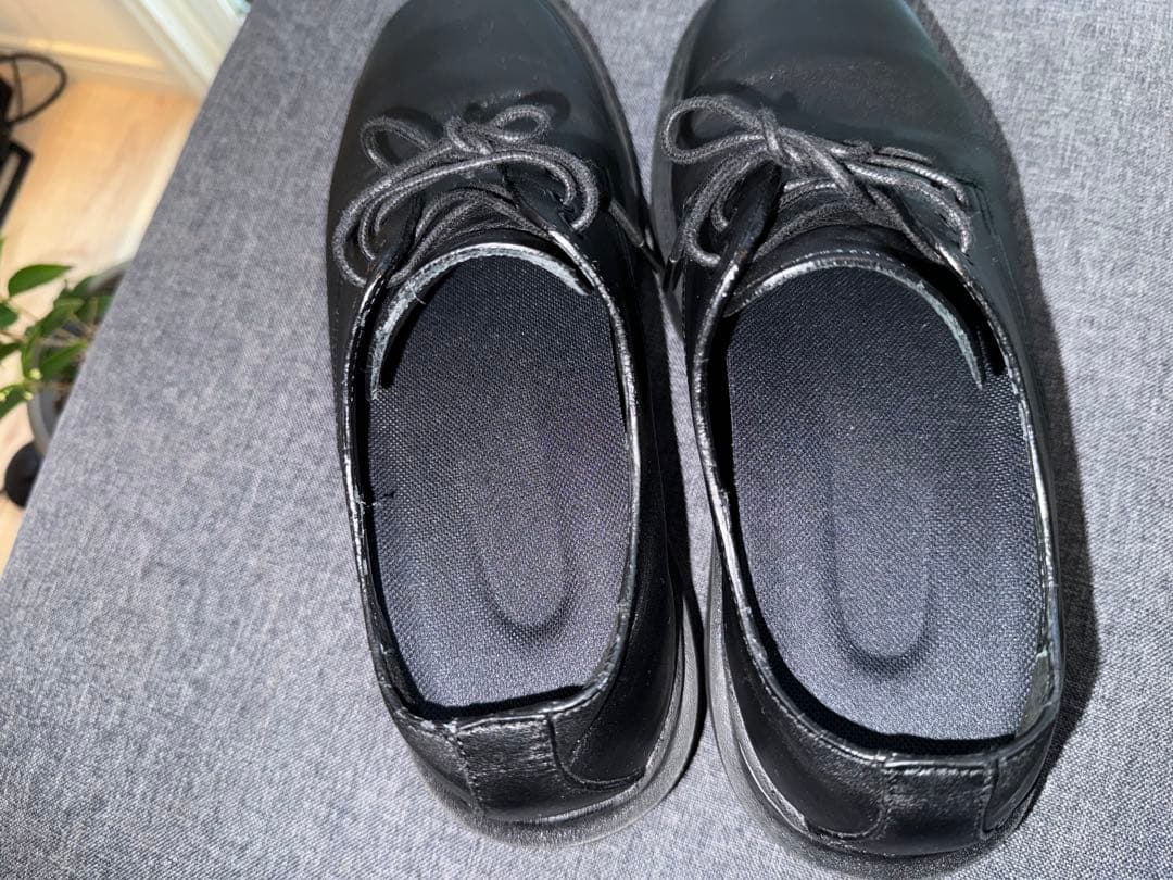 FILLIN UNOS DERBY 26cm 厚底黒レースアップシューズ