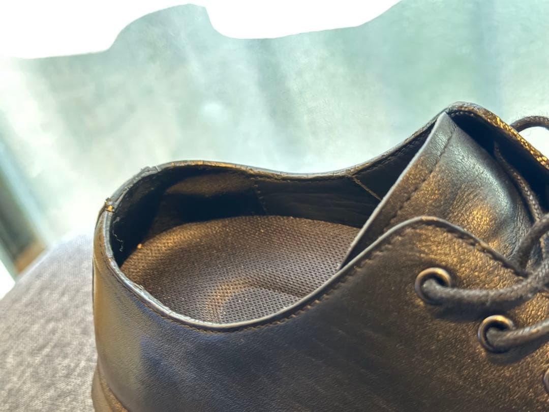 FILLIN UNOS DERBY 26cm 厚底黒レースアップシューズ