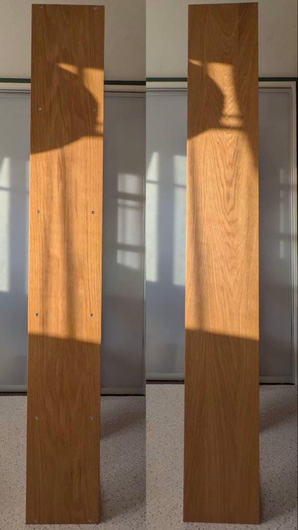 無印良品　スタッキングシェルフ5弾×2列・オーク材