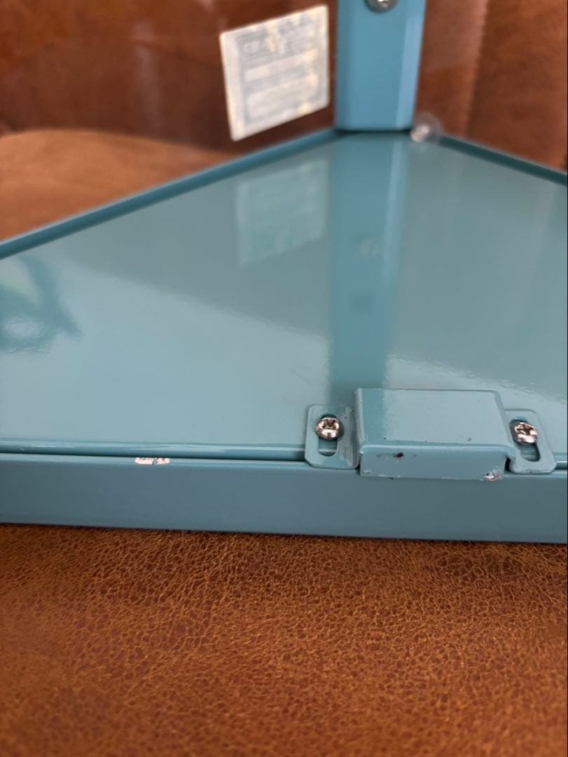 ダルトン　コーナーガラスキャビネット収納ケース　ライトブルー