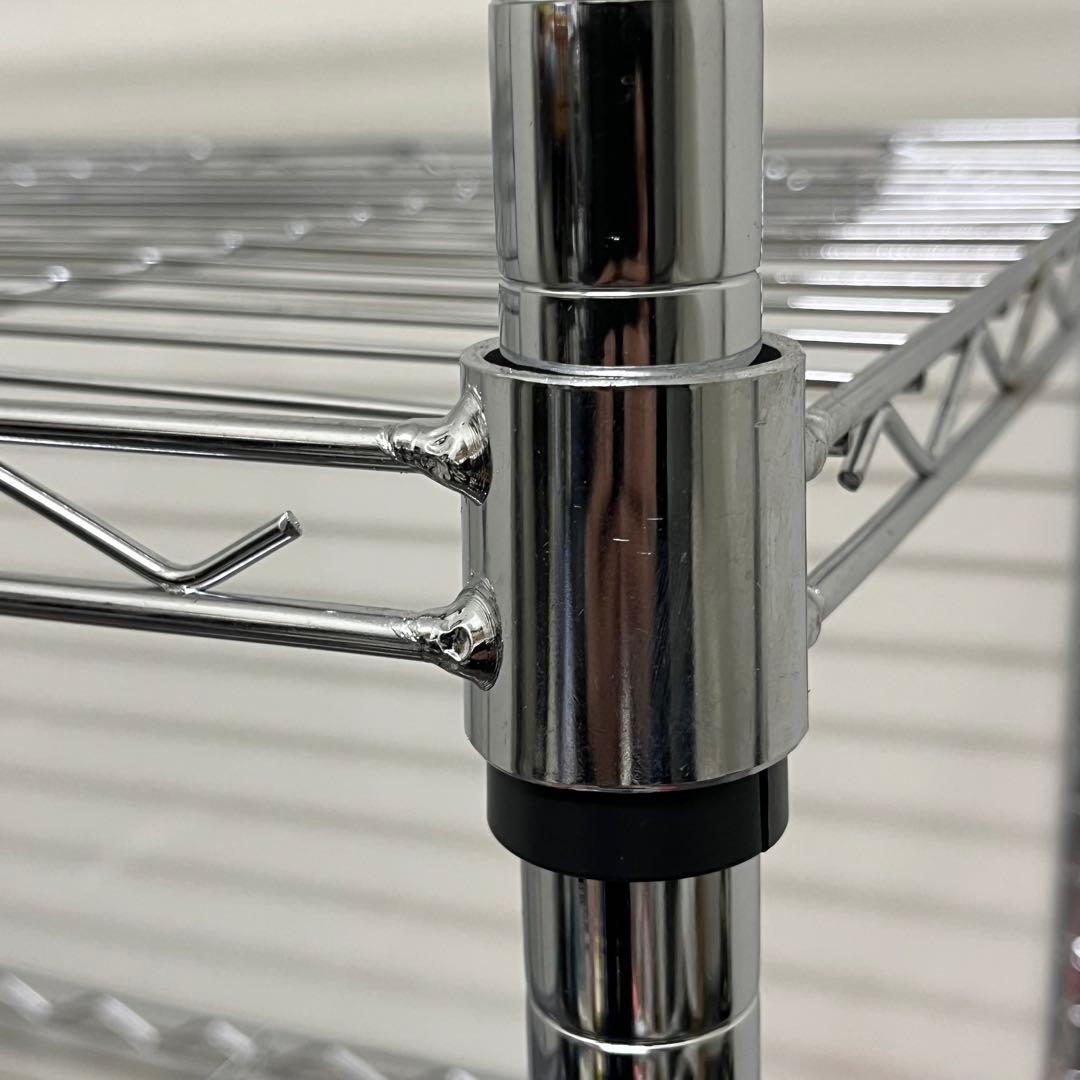 送料込み★中古★メタルラック 5段 クローム仕上げ★高さ1800幅900